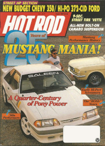 HOT ROD 1989 MAR - MUSTANGS, SALEEN,L88 VETTE BOSS T/A